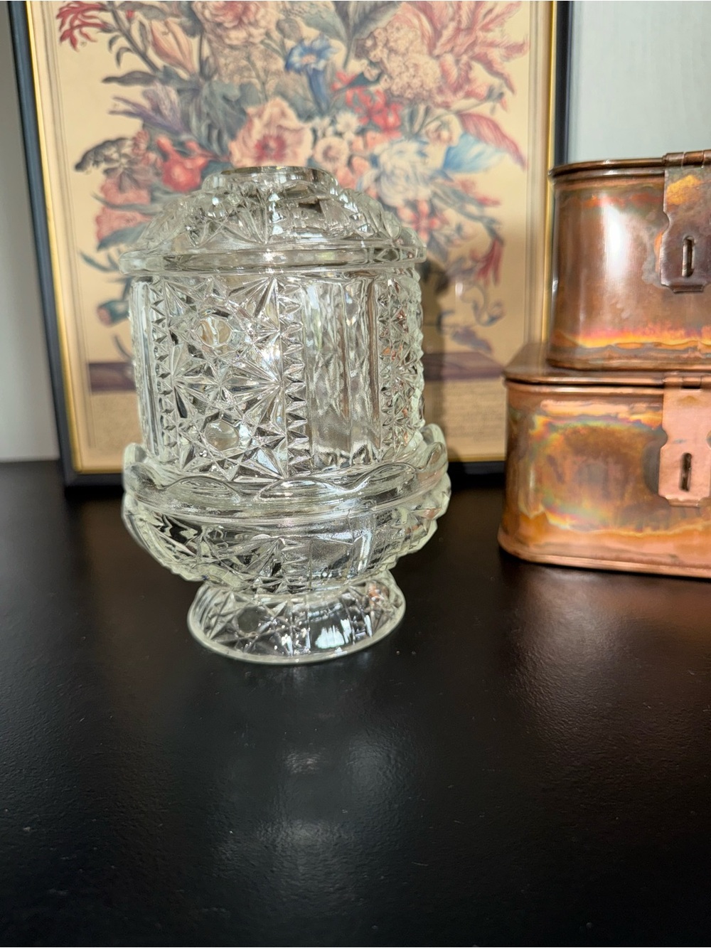 Indiana Glass Stars & Bars Fairy Lamp - Picture 2 of 11
